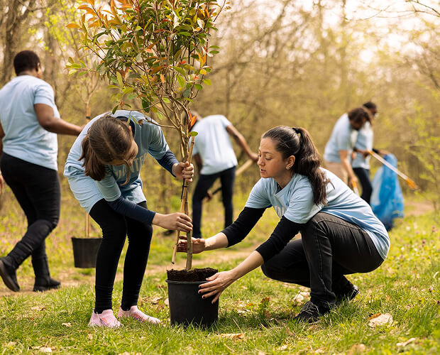 World Youth Day: gemeinsames Pflanzen eines Baumes